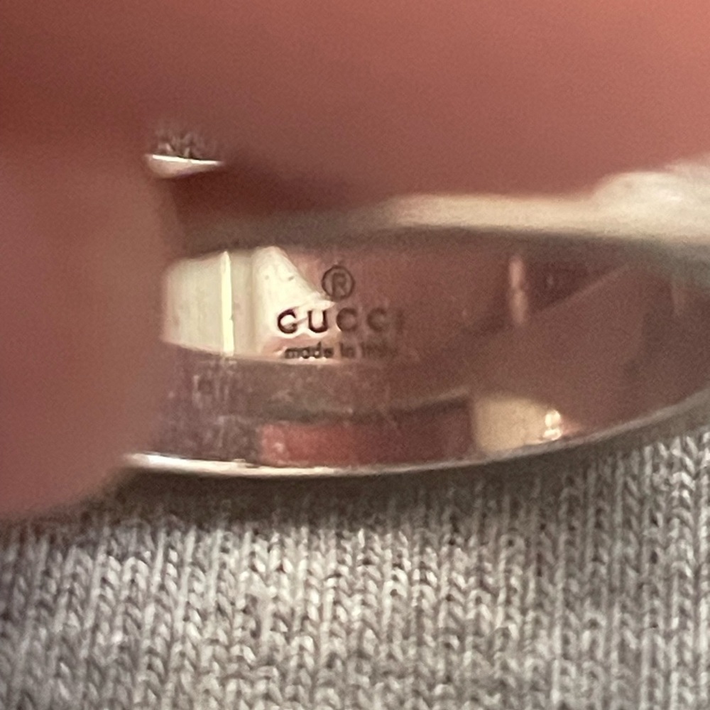 Lovely used Gucci 925 Polished Silver Band - Picture 11 of 11